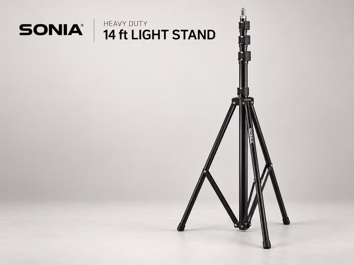 Sonia Light Stand - Extra Heavy Duty (14 feet)