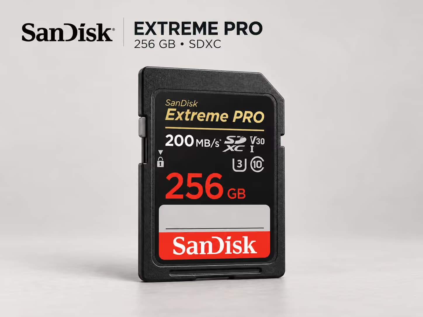 SanDisk Extreme PRO SDXC SD Card - 256GB (200 MB/s)