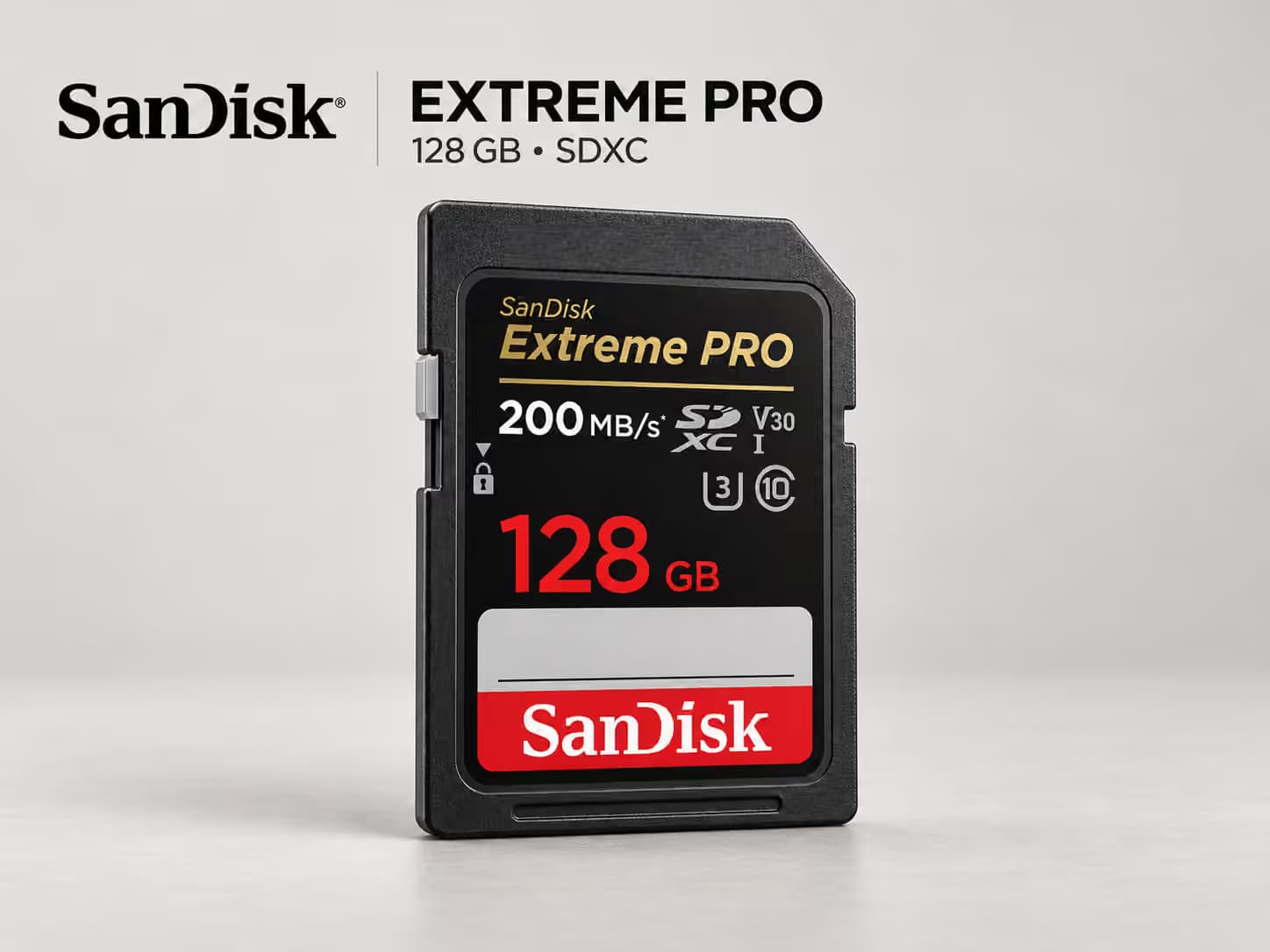 SanDisk Extreme PRO SDXC SD Card - 128GB (200 MB/s)