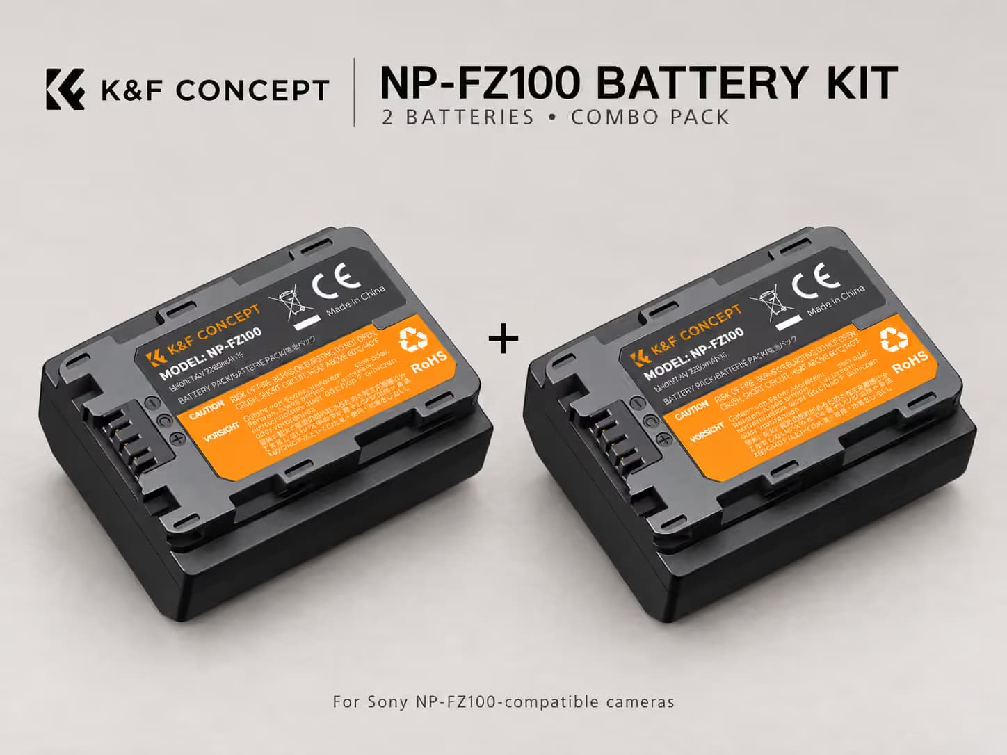 Sony NP-FZ100 Battery Kit -  K&F Concept