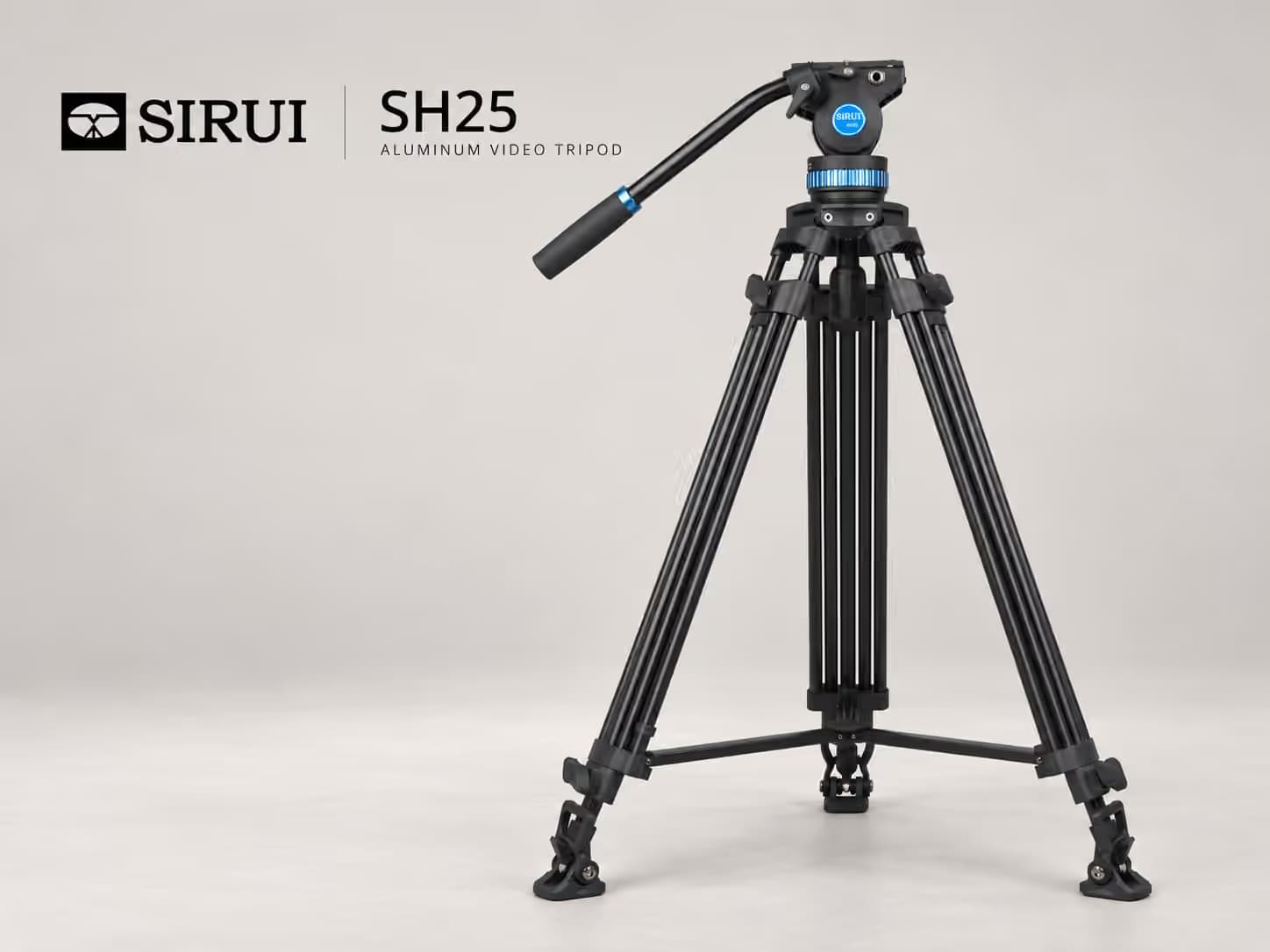 SIRUI SH25 Video Tripod - Aluminum Video Tripod with Fluid Head